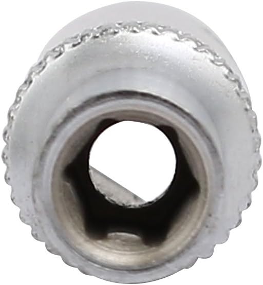 IIVVERR Llave cuadrada de 14 de pulgada, hexagonal de 0.197 in, 6 puntos, tono plateado, 2 piezas (unidad cuadrada de 14 de pulgada de 0.197 in,