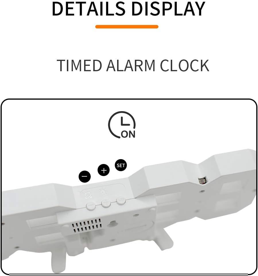 Reloj de pared LED 3D Reloj despertador digital moderno para decoración del hogar, mesa moderna, escritorio, reloj de pared de noche para decoración