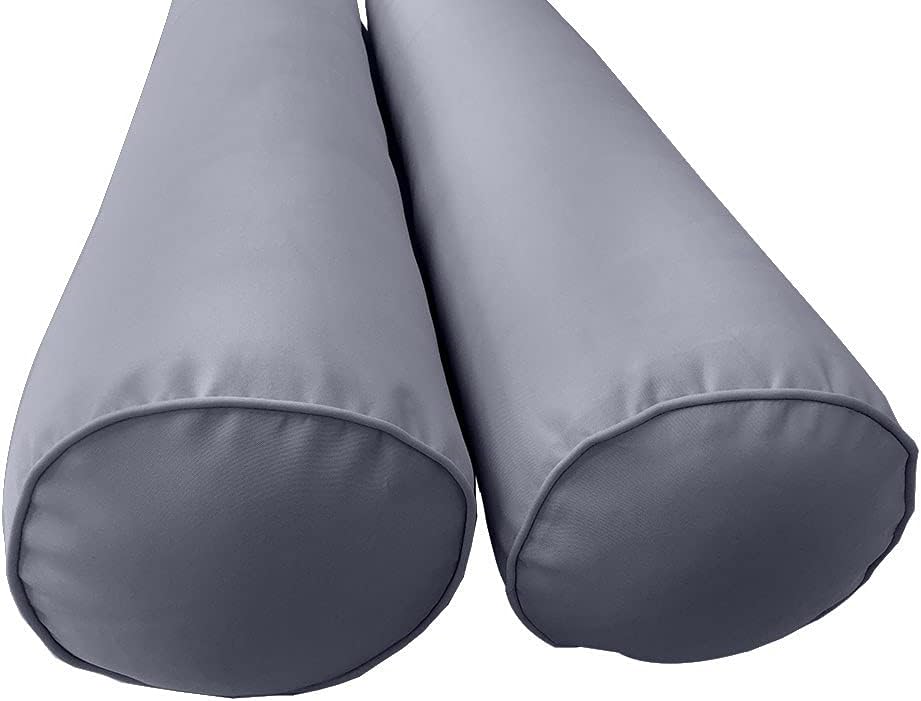 DBM IMPORTS *Solo funda*-Estilo 5 Fundas de almohada para colchón de sofá cama al aire libre con ribete de tubería tamaño individual-AD001