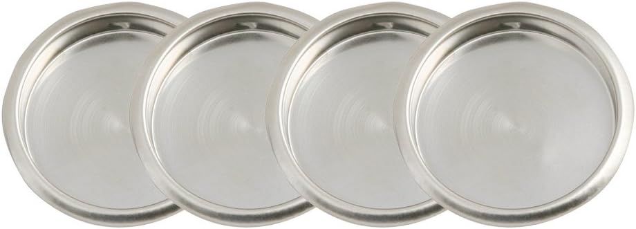 Design House 182063 – Tirador de dedo para armario de 2-18 pulgadas, paquete de 4, níquel satinado