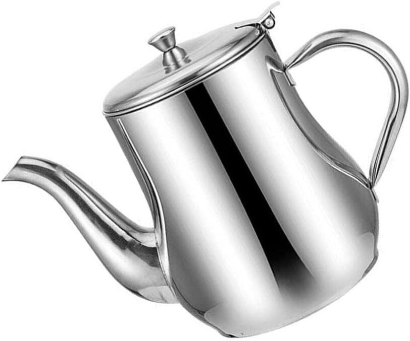 Colador de aceite, 1 olla de aceite de acero inoxidable, recipiente de almacenamiento de aceite de acero inoxidable para cocina, colador de grasa de