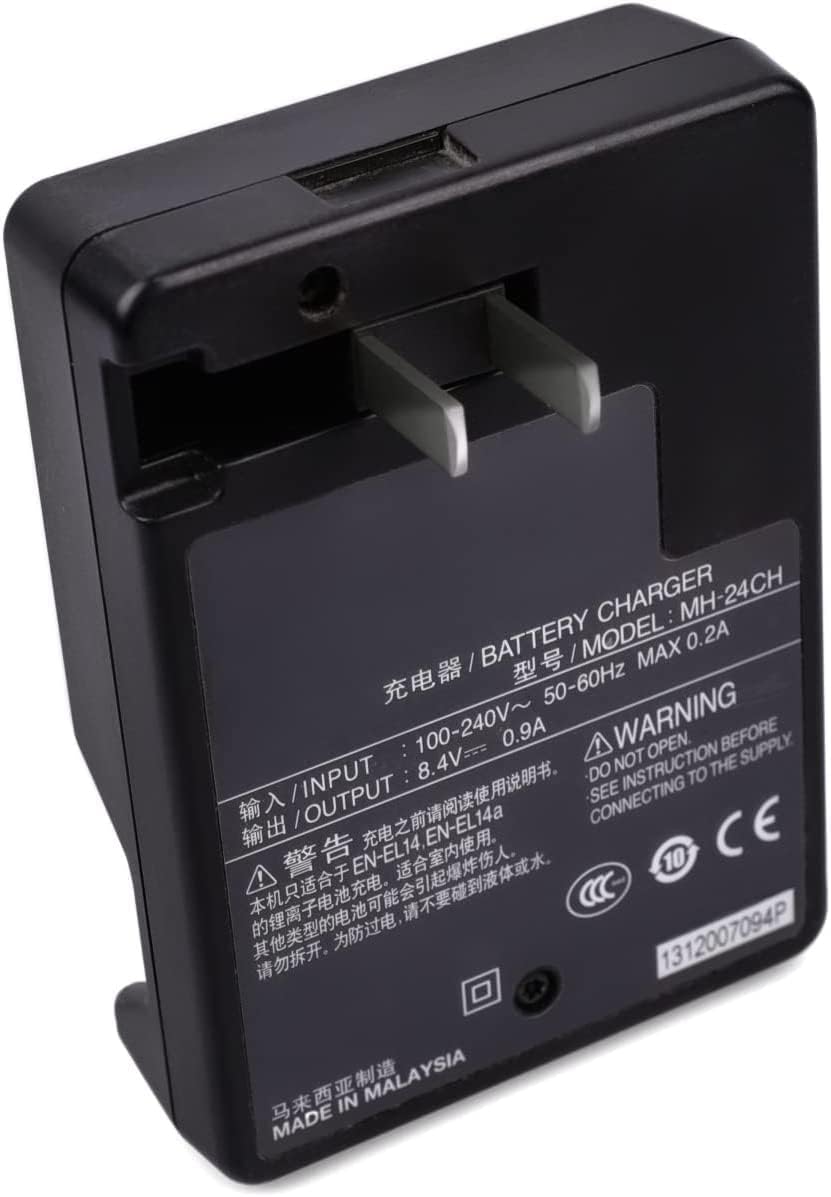 Nuevo cargador de batería MH-24 compatible con Nikon D3400 D5500 D5600 Df