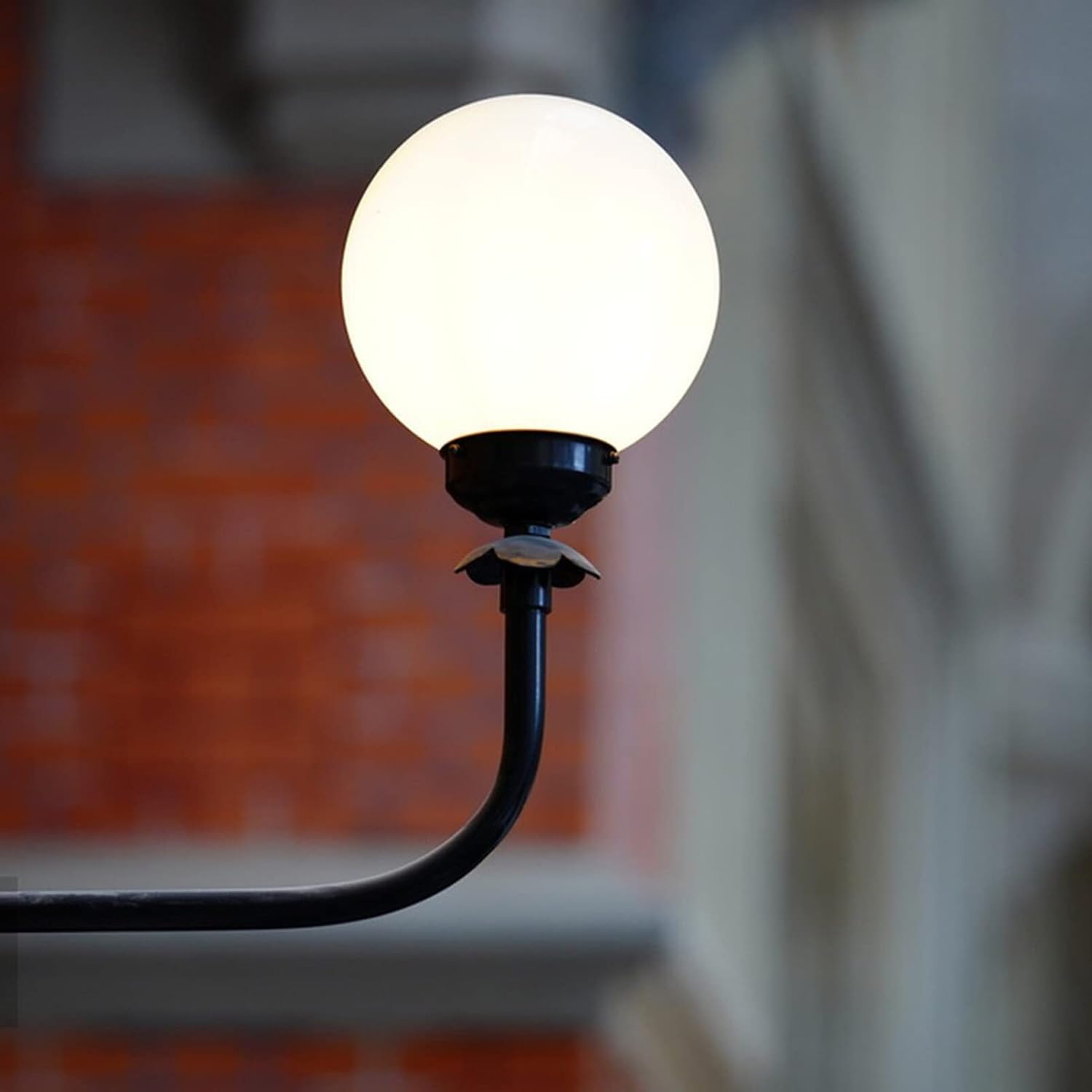 USHOBE Pantalla de bola para lámpara de mesa, pantalla de cristal, globos para lámparas de luz, cubierta de poste de lámpara, sombra de globo solar,