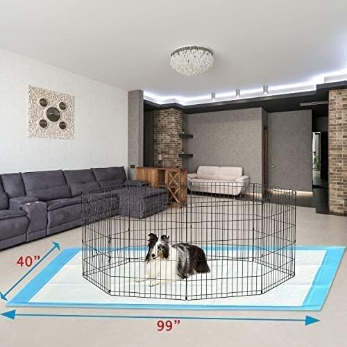 PETSWORLD Almohadillas para orinar de perro de gran tamaño (40 x 99 pulgadas), almohadillas gigantes 4XL para entrenamiento de cachorros,