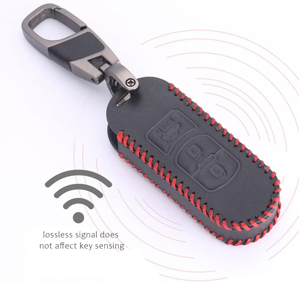 JINXU Funda para llavero MZD, Negro –