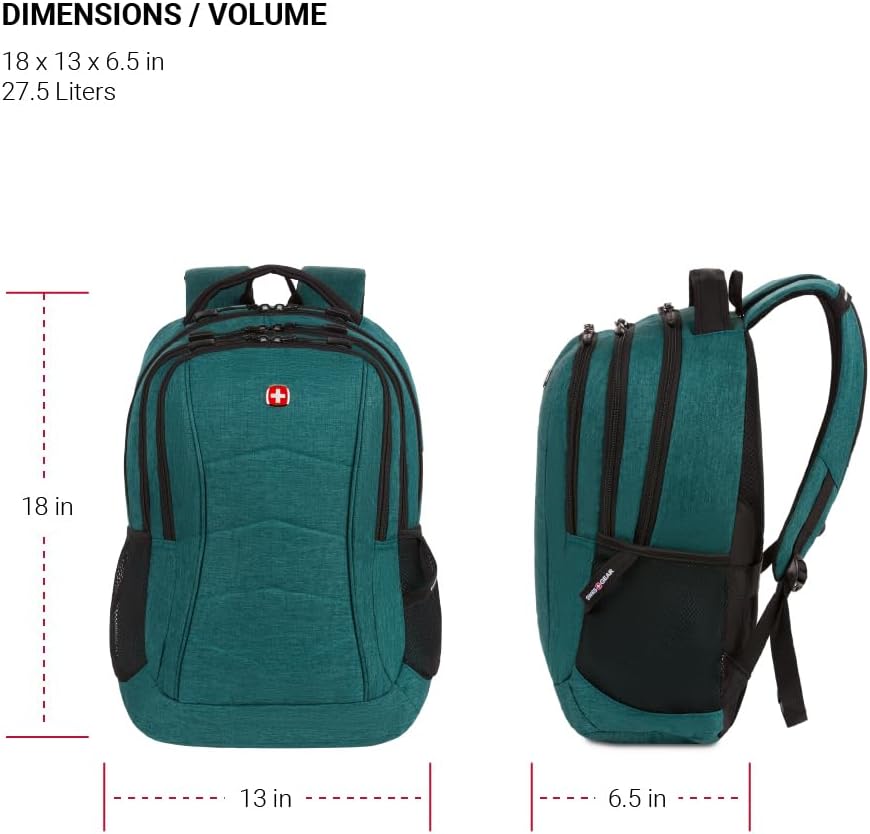 SwissGear Mochila para portátil 5668, jaspeado verde, Mochila para portátil 5668