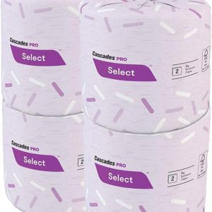 Papel higiénico de 2 capas, 500 hojasrollo de papel higiénico, 4 unidades Papel higiénico de 2 capas, 500 hojasrollo de papel higiénico, 4 unidades