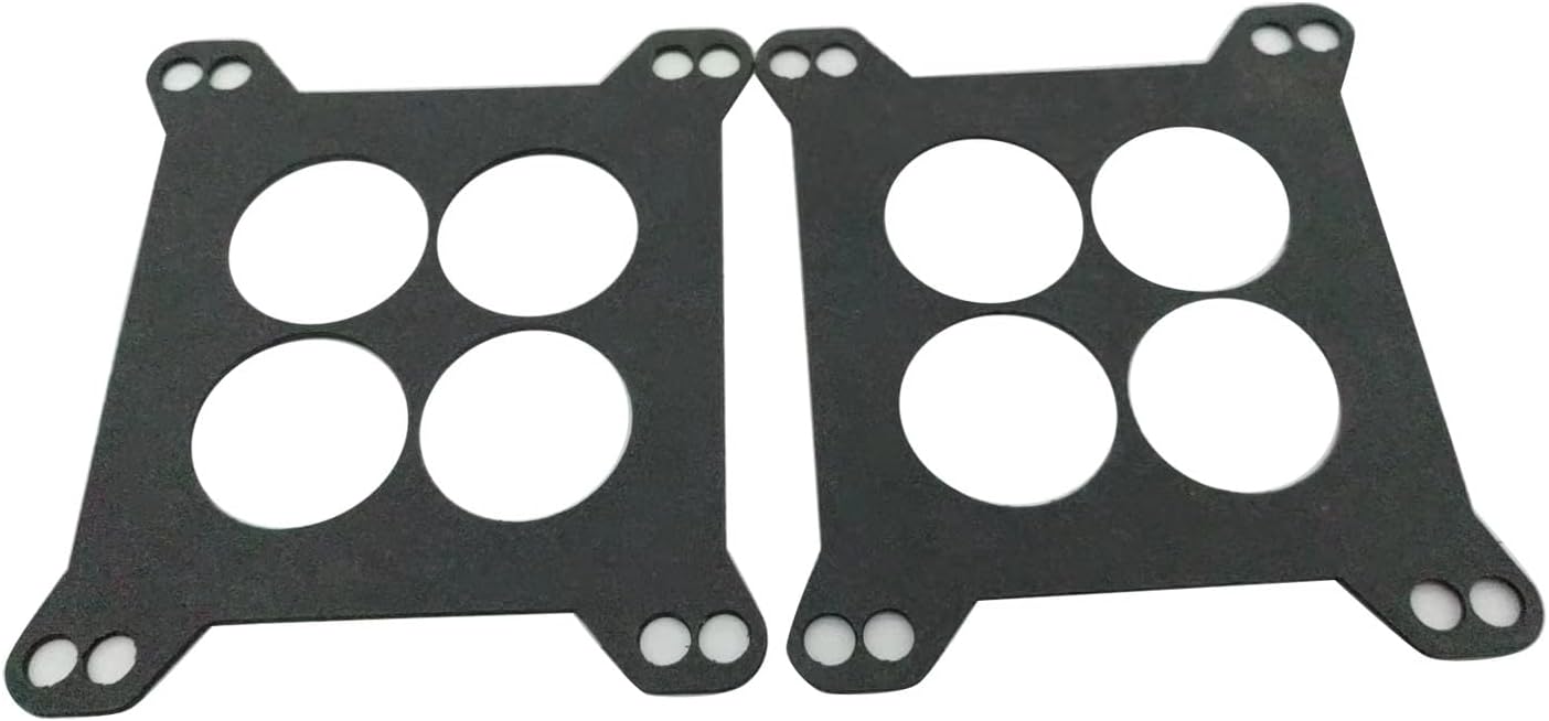 1 juego de espaciador fenólico SHLPDFM de 2 pulgadas, espaciador de carburador de aluminio para Edelbrock Holley Chevy Ford 4bbl SBC BBC Chevy V8