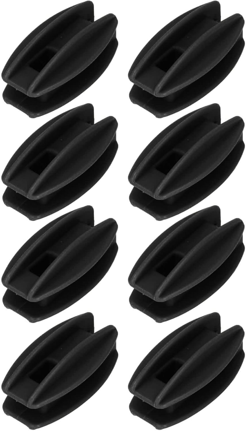 AUNMAS Valla de protección Aislador eléctrico de valla para alambre de poliéster Acero Alambre de aluminio Accesorios de esgrima (negro)