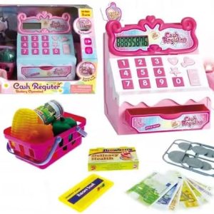 My First Cash Register Toy Playset – Calculadora de simulación para niños con accesorios para mayores de 3 años (24 piezas) My First Cash Register Toy Playset – Calculadora de simulación para niños con accesorios para mayores de 3 años (24 piezas)