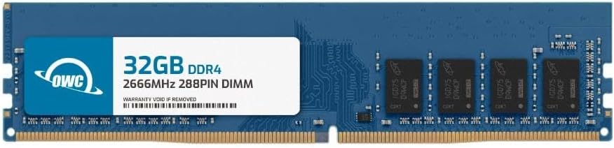 OWC Reemplazo de 32 GB para QNAP RAM-32GDR4S0-UD-2666 32GB DDR4 2666 PC4-21300 CL19 2Rx8 288-pin 1.2V sin ECC sin búfer DIMM módulo RAM actualización