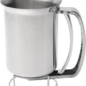 Dispensador de masa de panqueques de acero inoxidable, ideal para hornear cupcakes, cocina Easyflow, medidor de medición en mls y tazas, Dispensador de masa de panqueques de acero inoxidable, ideal para hornear cupcakes, cocina Easyflow, medidor de medición en mls y tazas,