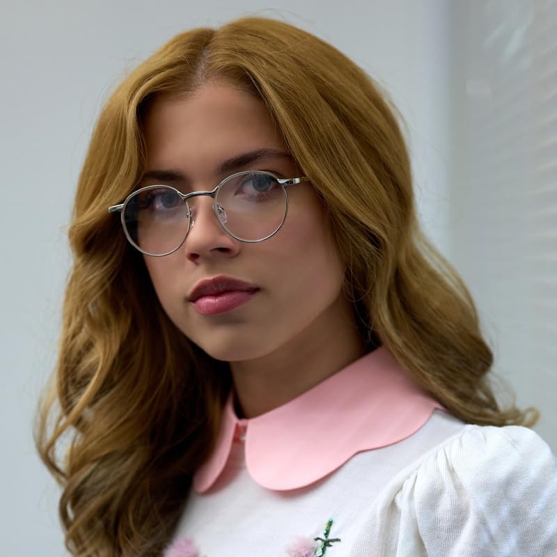 2SeeLife Lentes de lectura con borde de metal plateado para hombres y mujeres para lucir modernos con visión clara, lectores resistentes y duraderos