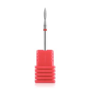 NMKL38 Broca para cutícula de diamante en forma de llama para manicura profesional para preparación de uñas 332 vástago broca (240-021R) NMKL38 Broca para cutícula de diamante en forma de llama para manicura profesional para preparación de uñas 332 vástago broca (240-021R)