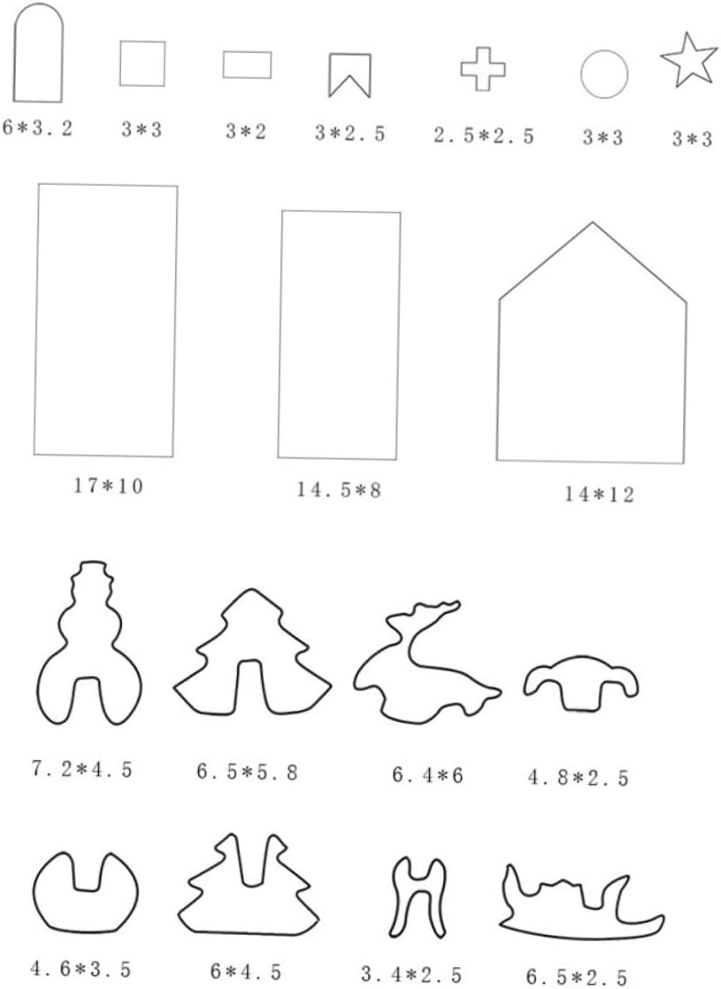 NOLITOY 36 Pcs Cookie Cutter Cortadores De Galletas Cookie Cutters for Baking Santa Cookie Cutter Baking Cutter Cake Mold Stainless Steel