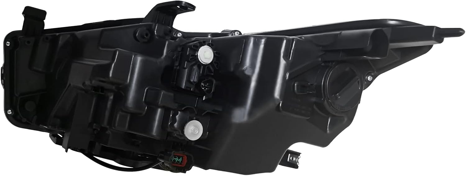 CNCEST Proyector LED DRL Faro Faro de repuesto Lado derecho – Ajuste directo  Carcasa negra Lente transparente – Para Infiniti Q50 2014-2017 – Lado