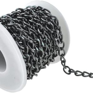 HAHIYO Cadena de eslabones de 16.4 pies, cómoda de llevar, cómoda conexión resistente, de aluminio duradero, accesorios de joyería cubana trenzados, HAHIYO Cadena de eslabones de 16.4 pies, cómoda de llevar, cómoda conexión resistente, de aluminio duradero, accesorios de joyería cubana trenzados,