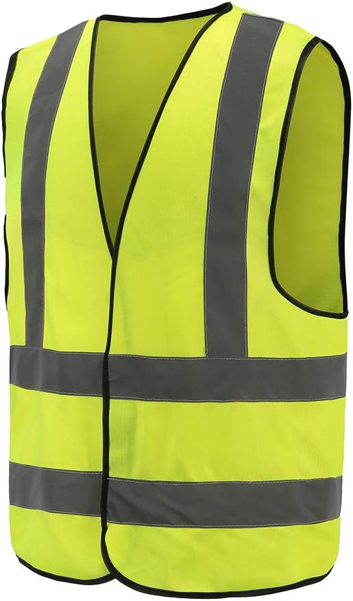 AYKRM Chaleco de alta visibilidad de alta visibilidad de 12 colores chaleco de seguridad de construcción de trabajo reflectante de alta visibilidad