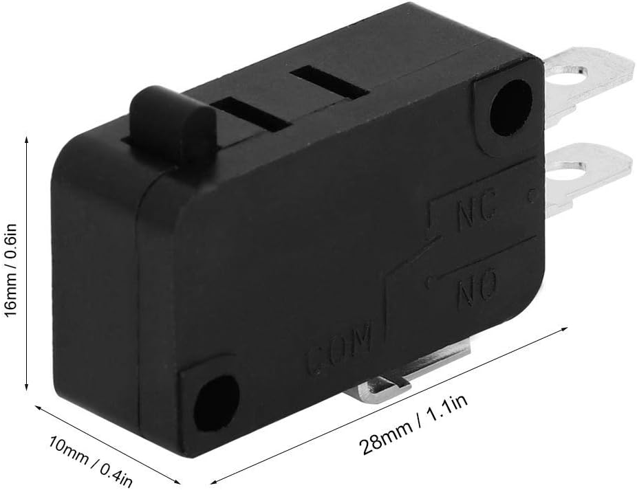 GLOGLOW Kw3At-16 Micro Motion Micro Interruptor Contacto Microinterruptor Kw3At Microondas Kw Arrocera 5E4 veces Durable para Touch Microondas Horno