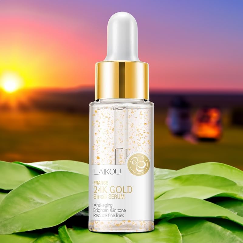 EKHAYA – Suero reparador de mucina de caracol suero hidratante de esencia de mucina de caracol con vitamina C para rejuvenecimiento de la piel,