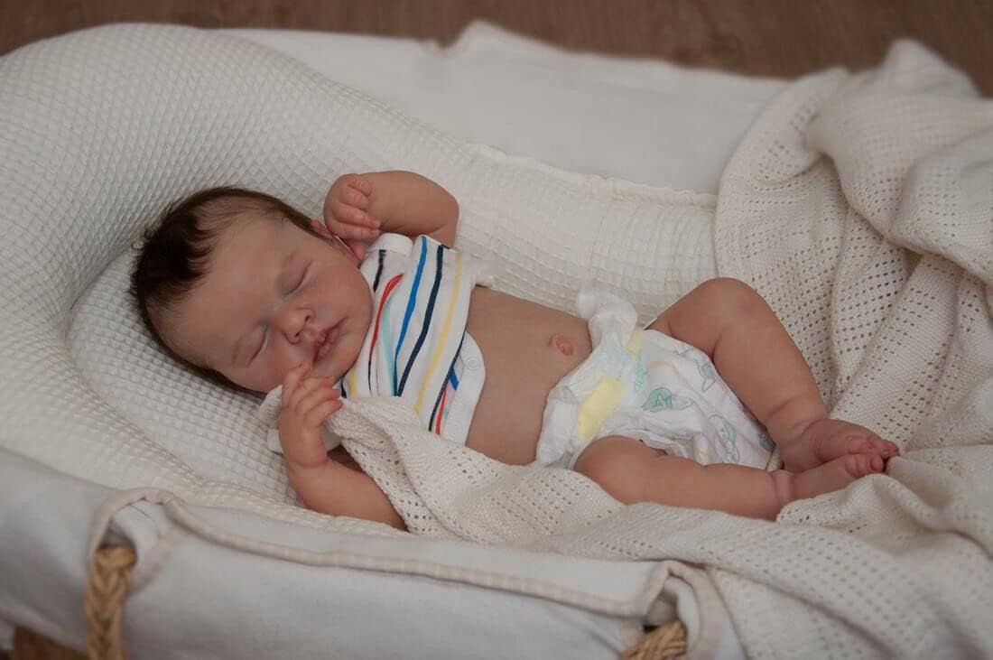 Muñecas realistas de bebé recién nacido de 20 pulgadas, muñecas de bebé recién nacido realistas de cuerpo completo, muñeca Reborn de silicona,