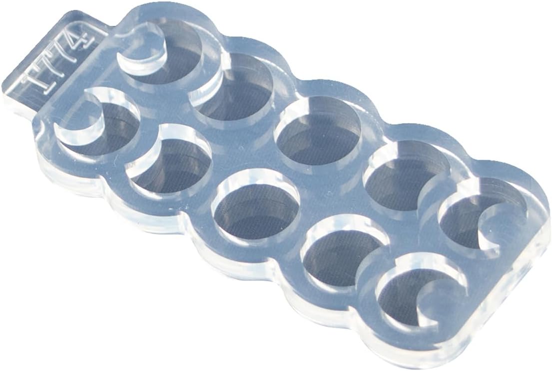 Moldes para aretes de forma redonda y forma de luna pequeña, molde de silicona para aretes de bricolaje, aretes de oreja, colgantes, manualidades de