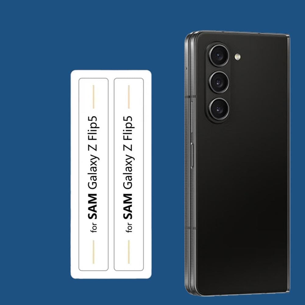 Paquete de 2 protectores de pantalla para Galaxy Z Fold 5 Flip 5 Flip 5, película protectora transparente antiarañazos para bisagra autorreparable