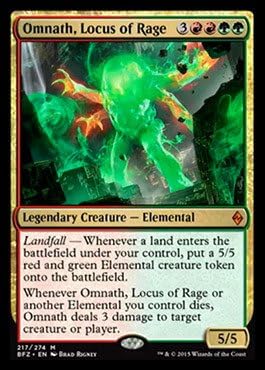 Magic The Gathering – Omnath, Locus of Rage (217274) – Batalla por Zendikar