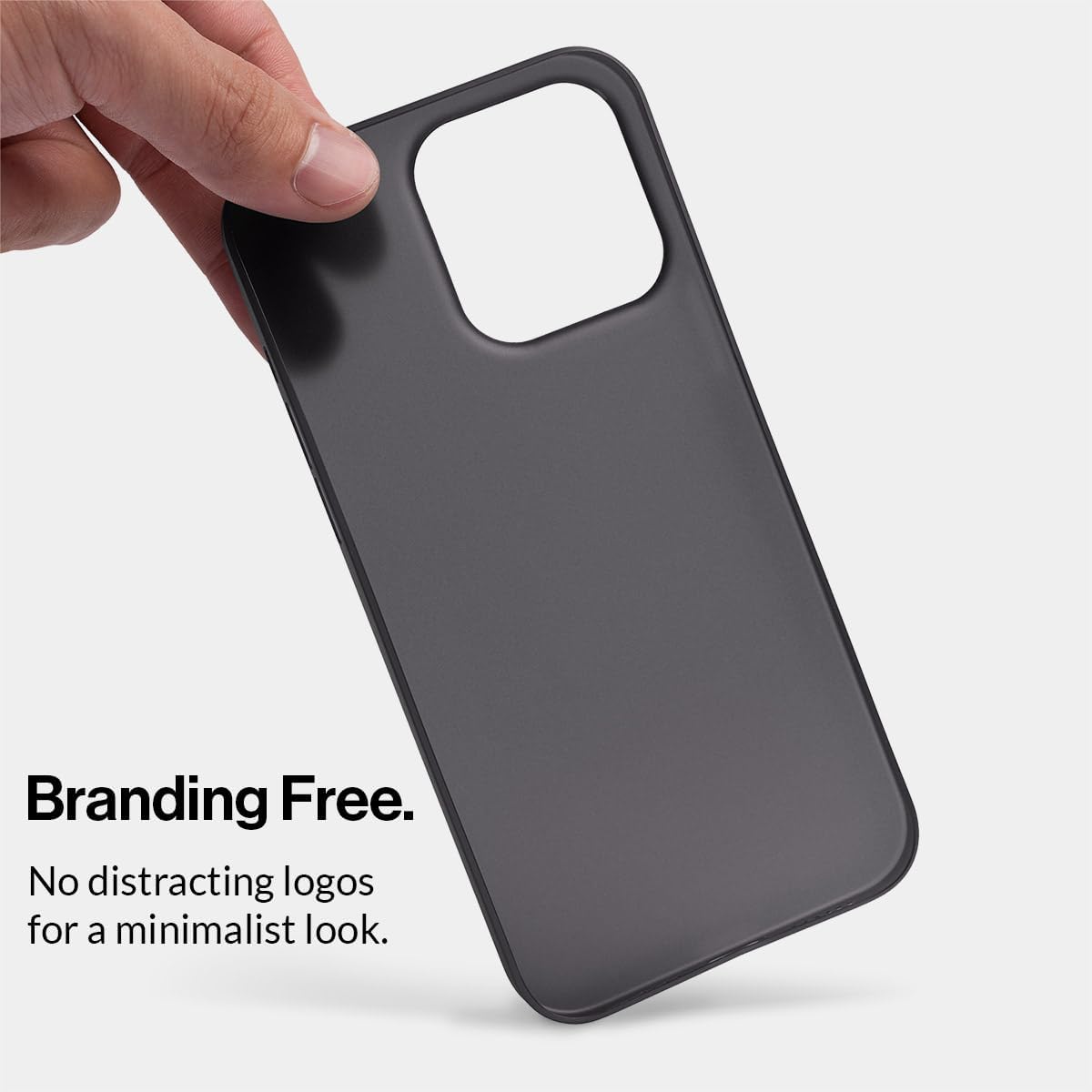 totallee Funda delgada para iPhone 15 Pro Max, la cubierta más delgada y minimalista para Apple iPhone 15 Pro Max (2023) (negro escarchado)