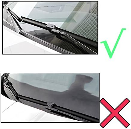 Wiper Front Wiper Blades Compatible with VW Golf 6 2009-2012 Windshield Windscreen Clean Window Car Rain Brushes 24″+19″