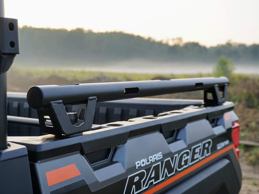 Rieles de cama Cruiser para Polaris Ranger XP 900  XP 1000 tamaño matrimonial – Revestimiento de acero negro – 4 anclajes giratorios incluidos –