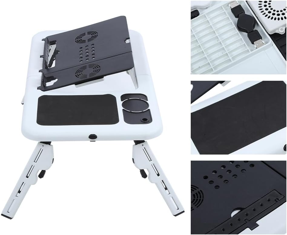 Escritorio para computadora portátil para cama, escritorio de regazo para laptop, escritorio de computadora portátil para cama, escritorio de