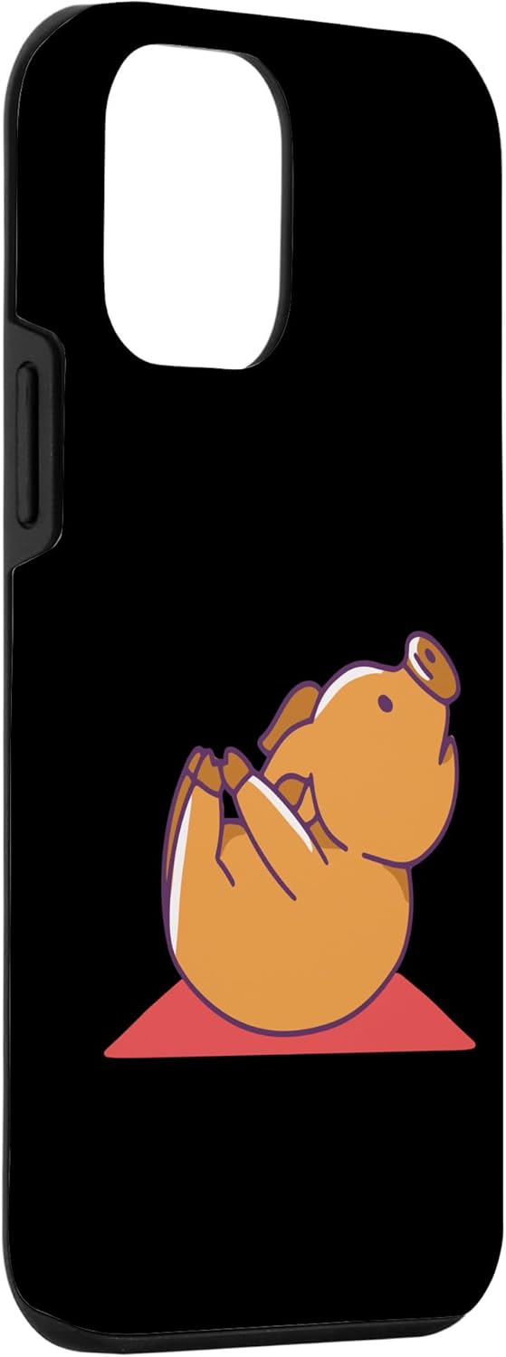 iPhone 12 mini pig yoga pose funny Case