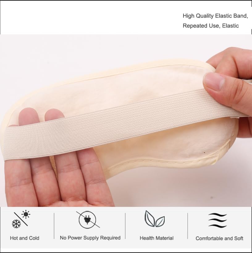 Mascarillas refrescantes reutilizables para dormir, frío y caliente, máscara de dormir con bolsa de hielo, compresa ocular congelada para hinchazón,