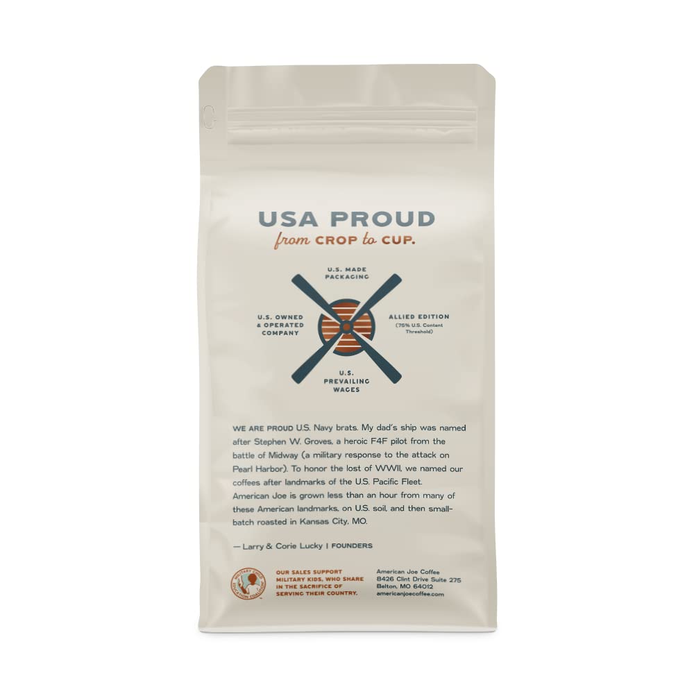 American Joe Tropic Lightning 51% café especial cultivado en Estados Unidos tostado en Kansas City medio oscuro  Grano entero de 12 onzas de café