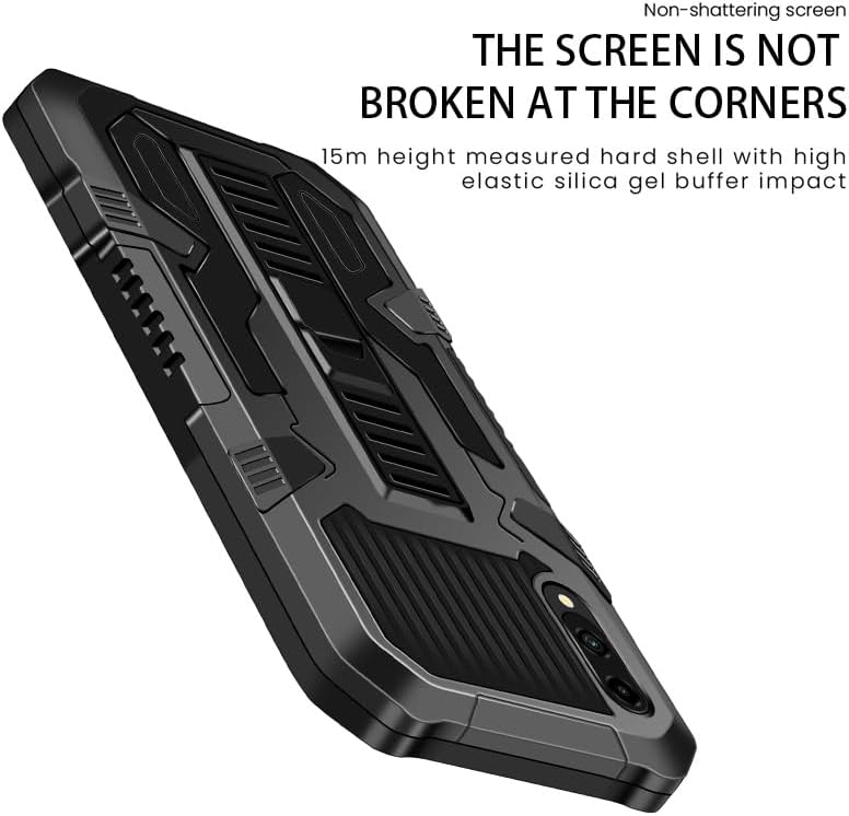 Funda compatible con Redmi Note 10 4G, función atril incorporada a prueba de golpes, compatible con Xiaomi Redmi Note 10S 4G, funda 2 en 1, color
