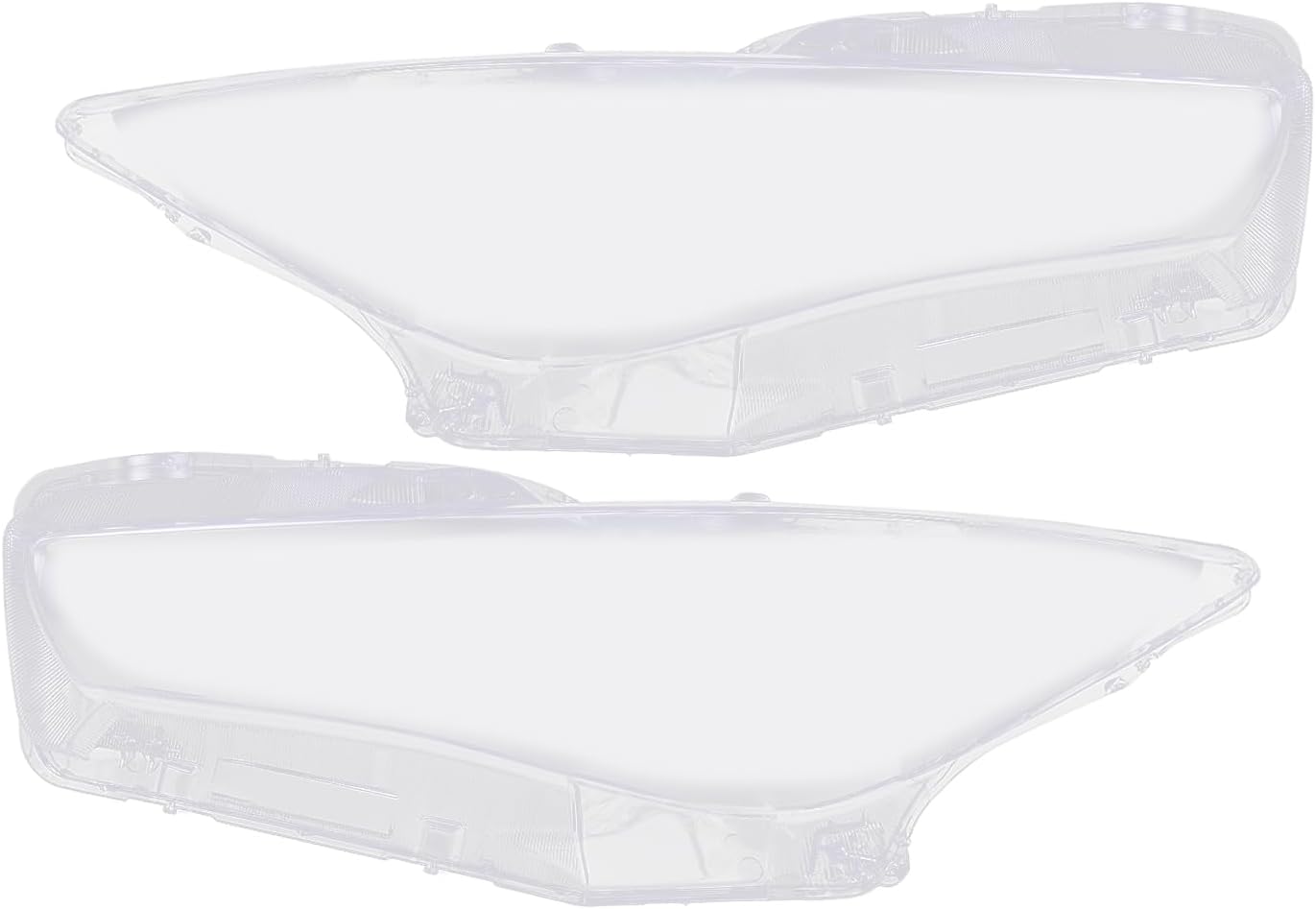 CNCEST Par de fundas para faros delanteros, faros delanteros izquierdo y derecho, pantalla de repuesto para Infiniti Q50 2014 2015 2016 2017 2018