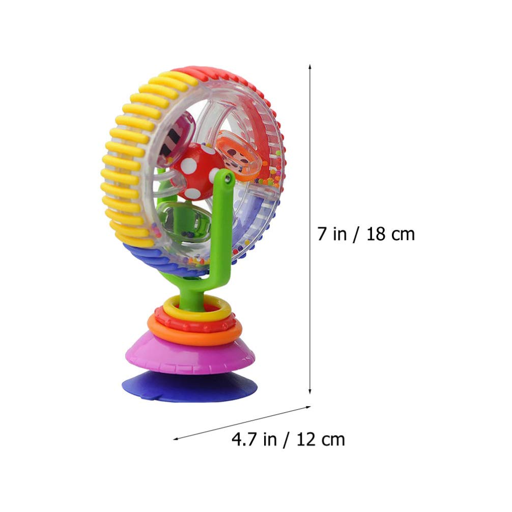 Toyvian Juguete de silla alta para bebé, juguete de rueda de fortuna, juguete giratorio para recién nacido, juguete de actividad para recién nacido,