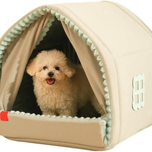 Casa para perros totalmente cerrada, tienda de campaña para mascotas, nido de perro, súper cálida, para interiores, para perros y gatos Casa para perros totalmente cerrada, tienda de campaña para mascotas, nido de perro, súper cálida, para interiores, para perros y gatos