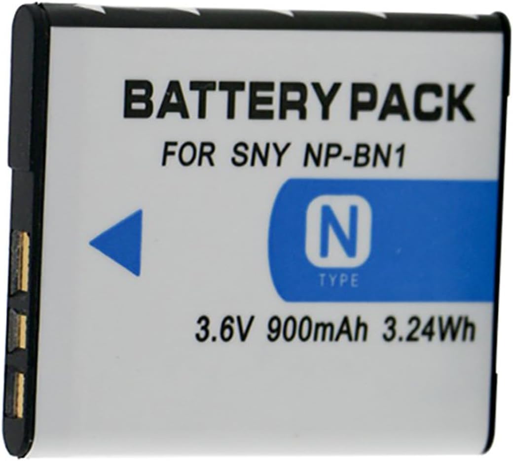 BnvxR Batería + cargador para cámara digital Sony Cyber-Shot DSC-WX100, DSC-WX150, DSC-WX170