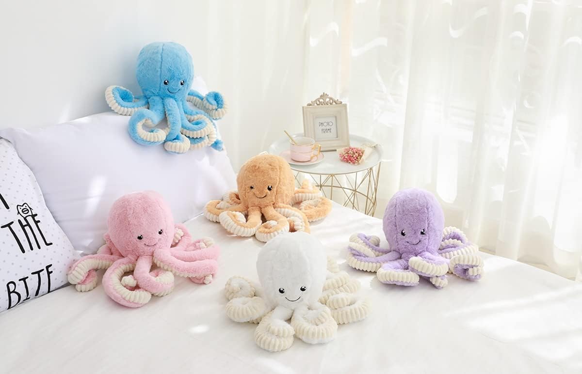 Lindos animales de peluche de pulpo, pulpo, juguetes de peluche, juguetes de peluche de pulpo, juguetes de peluche de mar, juguetes de peluche para