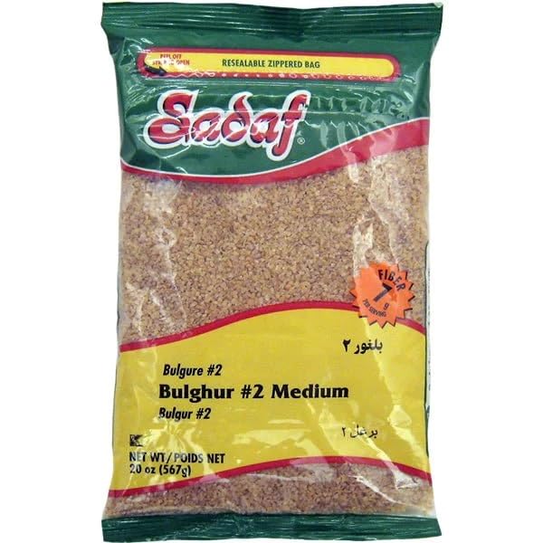 Sadaf Bulghur #2 Medium – Trigo Bulgur Medio para cocinar y condimentar alimentos – Grano de trigo – Cocina de Oriente Medio – Kosher – Bolsa