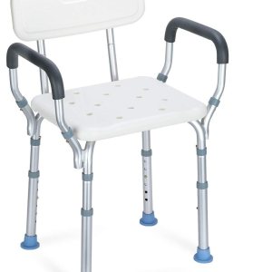OasisSpace Silla de ducha resistente con respaldo  Silla de bañera con brazos para discapacitados, discapacitados, personas mayores y ancianos  Asas OasisSpace Silla de ducha resistente con respaldo  Silla de bañera con brazos para discapacitados, discapacitados, personas mayores y ancianos  Asas