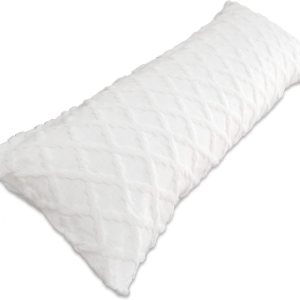 Body Pillowcase in Waffle Velvet Pattern, White Body Pillow Cover with Zipper 21 * 54 1 Piece, Suitable for Sofa, Bedroom Decoration,Without Pillow Body Pillowcase in Waffle Velvet Pattern, White Body Pillow Cover with Zipper 21 * 54 1 Piece, Suitable for Sofa, Bedroom Decoration,Without Pillow