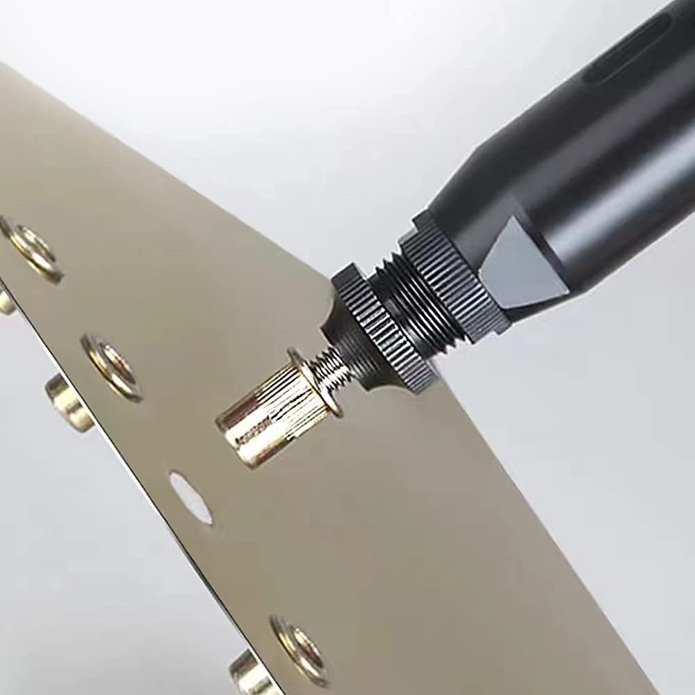 50 tuercas de remache, kit surtido de tuercas de remache métricas de acero al carbono M10, surtido de tuercas roscadas de cabeza plana, para