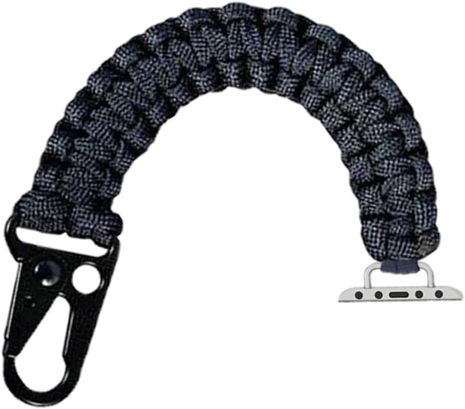 Paracord Keychain Clip Compatible with all Apple Watch Models,Series Ultra 2,iWatch Series 9 8 7 6 5 4 3 2 1 SE Ultra