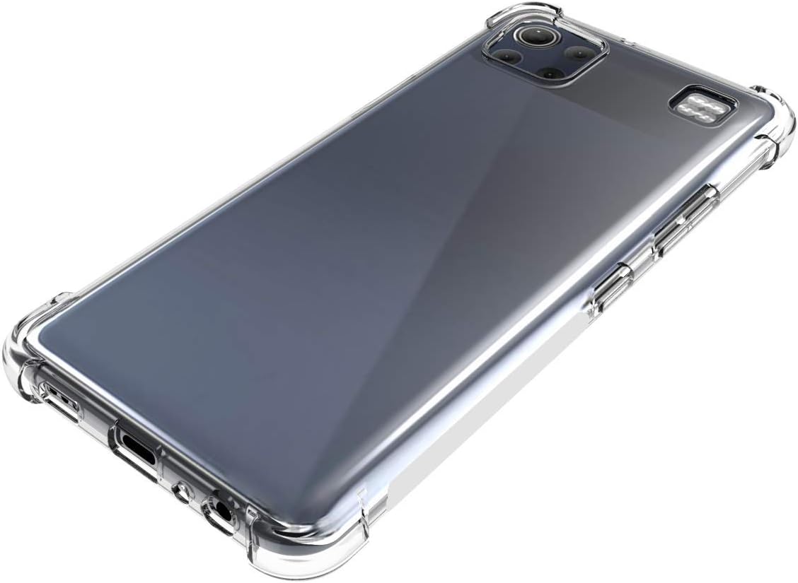 Caso para LG K92 5G Clear TPU cuatro esquinas cubierta protectora transparente suave funda