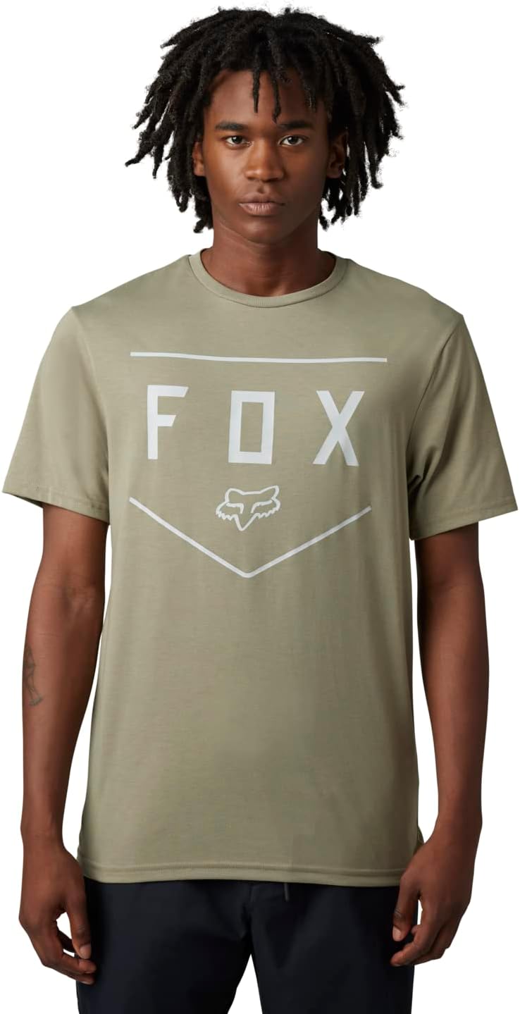 Fox Racing Camiseta técnica de manga corta Standard Shield para hombre