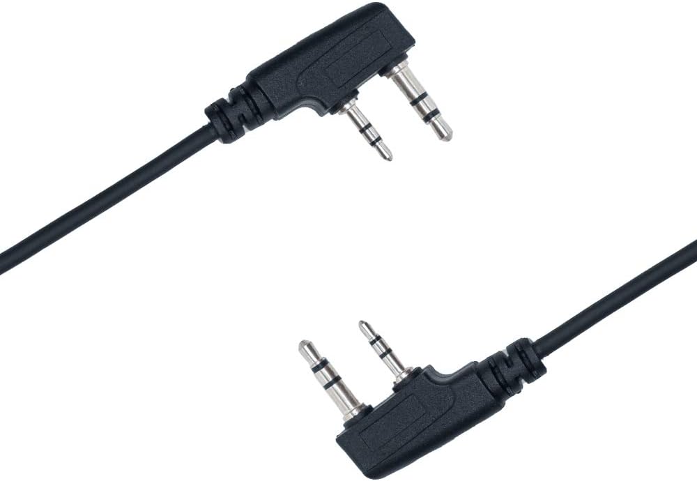 Caroo Walkie Talkie Auricular con cancelación de ruido Auriculares para Kenwood HYT Puxing Wouxun Baofeng UV-5r bf888s tk3300 Lt-2288 Lt-3107