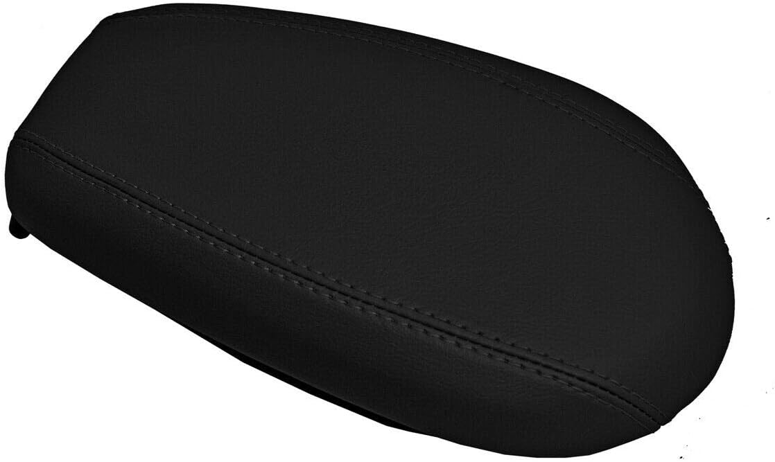 Autoguru Cubierta de reposabrazos de la tapa de la consola piel de cuero de PVC hecha para Hyundai Veloster 2012-2018 negro